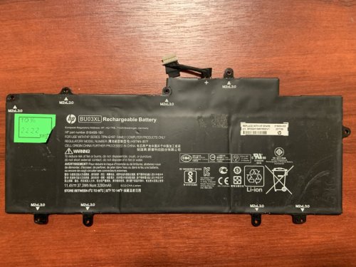 Акумулятор HP BU03XL (HSTNN-IB7F/TPN-Q167, 816498, 10%) для Chromebook 14-AK000NF та ін.