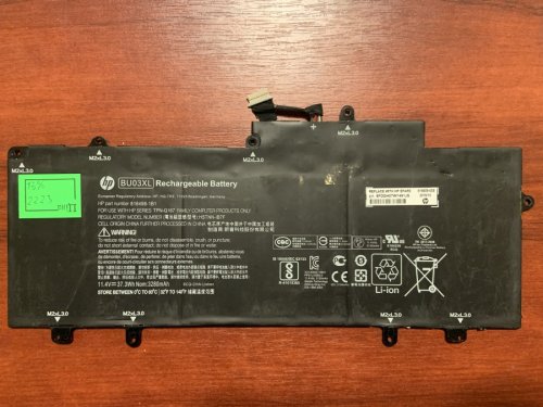 Акумулятор HP BU03XL (2223) 13% для Chromebook 14-AK000NF TPN-Q167 HSTNN-IB7F 816498