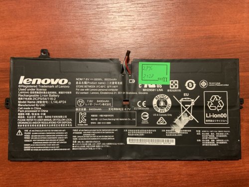 Акумулятор Lenovo L14L4P24 (5B10H43261/L14M4P24) для Yoga 900-13ISK, знос 28% Original