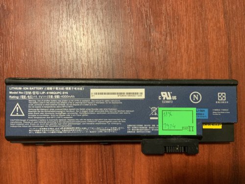 Акумулятор ACER LIP-6198QUPC SY6 для Aspire 3660/5600/5620/5670/7000, TravelMate 5600 (знос 18%)