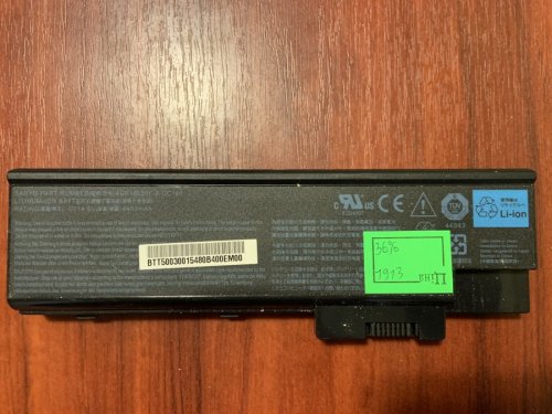 Акумулятор 4UR18650F-2-QC140 для Acer Aspire/TravelMate (знос 36%): 5600/5620/5670/7000/3660/5600 Series