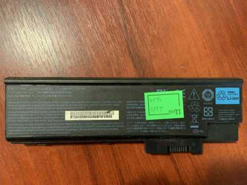 Акумулятор для ноутбука Acer Aspire 1411/1412/1413/3000/3001LC 4UR18650F-1-QC192, знос 41%, б/у