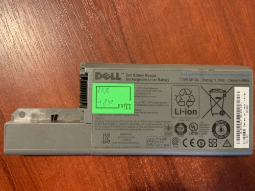 Акумулятор Dell DF192 (знос 26%) для Latitude D820/D830/D531/D531N, Precision M65/M4300 Original