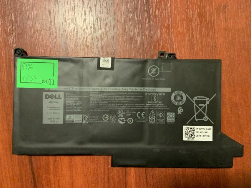 Акумулятор DELL OG74G (знос 53%, б/у) для Latitude 7280/7290/7380/7390/7480/7490 (серія 12/13/14 7000) Original