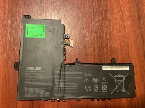 Акумулятор ASUS C21N1807 (знос 14%) для VivoBook E12 E203NA-FD020TS/FD048T/FD088T/FD026T, ChromeBook C223NA-1A/1B/DH02/GJ0025 Original