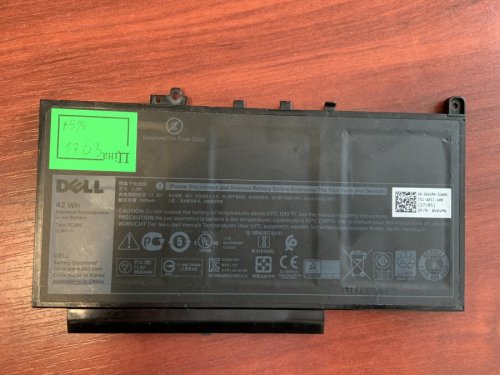 Акумулятор для Dell Latitude E7260/E7270/E7470 (7CJRC), знос 75%, сумісн. J60J5 R1V85 451-BBSX/BBSY/BBSU MC34Y 242WD 0MC34Y GG4FM R97YT IW2Y2