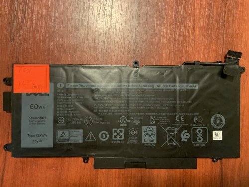 Акумулятор DELL K5XWW (знос 76%) для Latitude 5285/5289/L3180/7390 2-in-1, 71TG4/725KY/CFX97/0N18GG