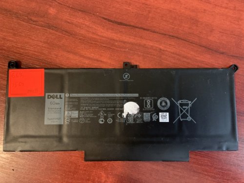 Акумулятор для Dell Latitude 7280/7290/7380/7390/7480/7490 (E7280/E7290/E7380/E7480), F3YGT, знос 66%