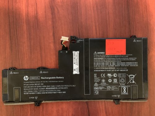 Акумулятор OM03XL для HP EliteBook x360 1030 G2, знос 50%, сумісн. 863167-1B1/863176--171/863280-855/HSTNN-I04C/HSTNN-IB70/HSTNN-IB7O/OM03XL