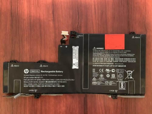 Акумулятор OM03XL для HP EliteBook x360 1030 G2 (знос 51%) сумісн. 863167-1B1/863176--171/863280-855/HSTNN-I04C/HSTNN-IB70/HSTNN-IB7O Original