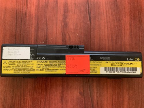 Акумулятор Lenovo 02K6758 (знос 32%) для IBM ThinkPad X20/X21/X22/X23/X24, FRU 02K6652/02K6653 Original