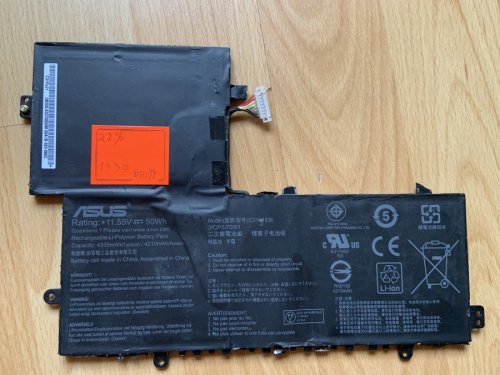 Акумулятор C31N1836 (0B200-03370000/03370100) знос 22% для ASUS Chromebook Flip C204MA/C214MA Series Original