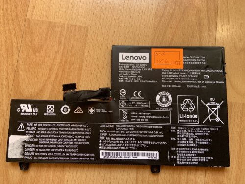 Акумулятор Lenovo L15L3PB1 (знос 54%) для IdeaPad 320S/330S, Yoga 520; L15M3PB0/L15C3PB1/L15L3PB0