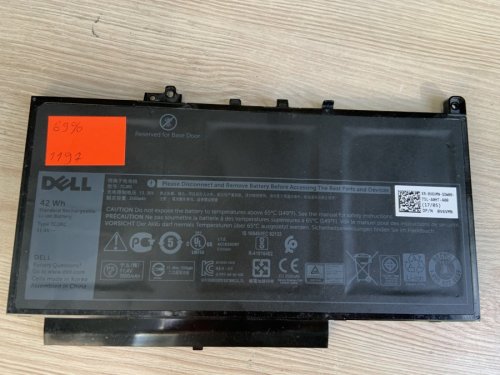 Акумулятор Dell 7CJRC (знос 69%) для Latitude E7260/E7270/E7470, сумісні J60J5 R1V85 451-BBSX/BBSY/BBSU MC34Y 242WD GG4FM R97YT IW2Y2