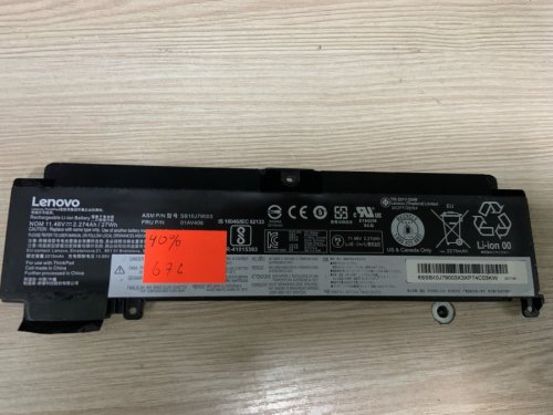 Акумулятор Lenovo SB10J79003 (знос 63%) для ThinkPad T460S, T470S; сумісн. 00HW022/00HW023/00HW030