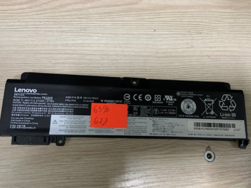 Акумулятор 78 Lenovo SB10J79003, знос 63%, для ThinkPad T460S/T470S, сумісн. 00HW022/00HW023/00HW033
