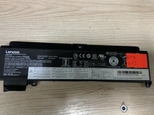 Акумулятор Lenovo SB10J79003, знос 67%, для ThinkPad T460S/T470S; сумісний 00HW022/00HW023/00HW028