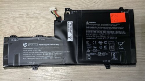 Акумулятор OM03XL для HP EliteBook x360 1030 G2, 506HP, знос 83%, сумісн. 863167-1B1/863176-171/863280-855/HSTNN-I04C/HSTNN-IB70/HSTNN-IB7O/OM03XL
