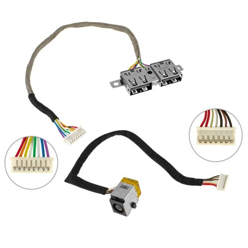 Б/в роз’єм живлення та USB з кабелем HP ProBook 4520s/4525s/4720s 599807-001
