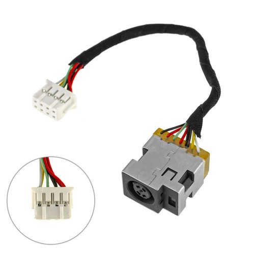 Б/в розʼєм живлення з кабелем для HP Pavilion G7-1000, 643227-001