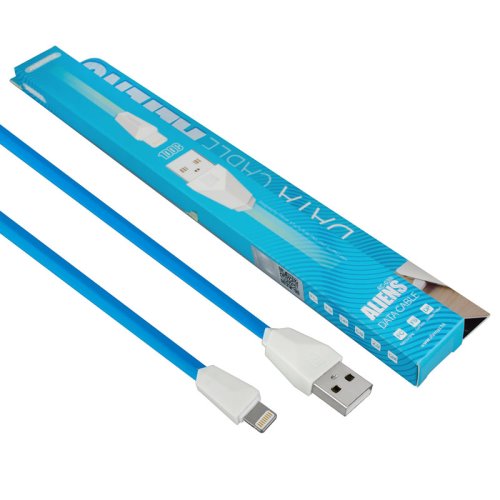 Кабель REMAX Alien USB‑A to Lightning (iP), блакитний