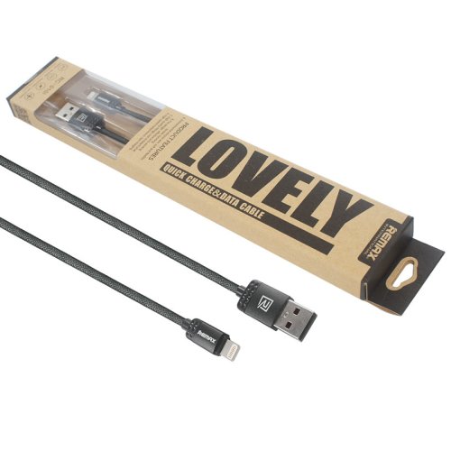 Кабель REMAX Lovely USB–Lightning (iP) для iPhone/iPad, чорний