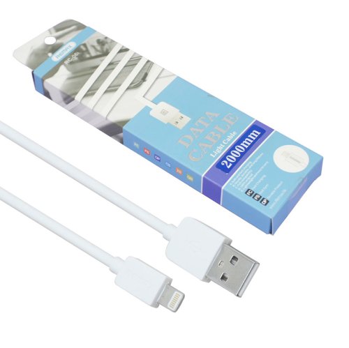 Кабель REMAX Light USB–Lightning (iP) 2 м, білий