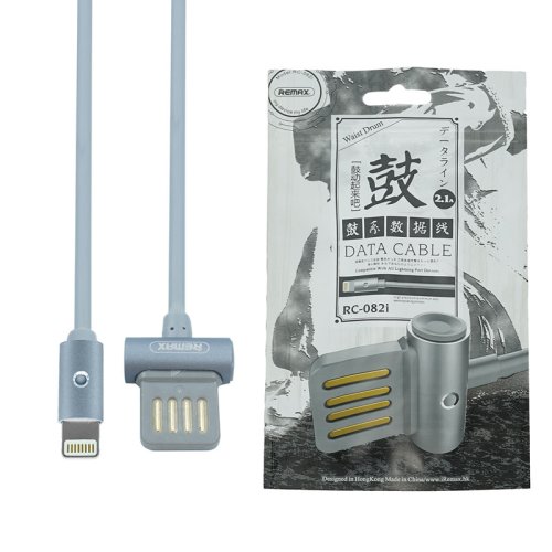 Кабель REMAX Waist Drum USB‑Lightning (iP), сірий