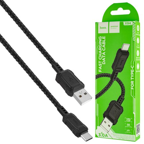Кабель HOCO X94 Leader USB–Type-C 3A, чорний