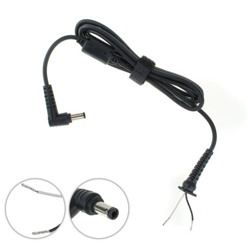 DC кабель живлення для БЖ Lenovo 90W 5.5×2.5мм, 2×1мм, L-штекер (БЖ-ноутбук) Original