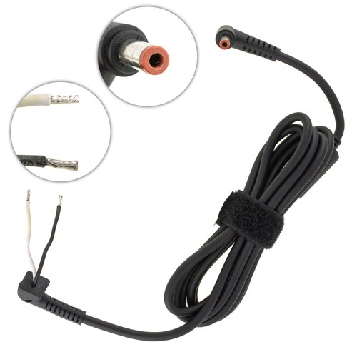 DC кабель живлення для БЖ LENOVO 120–180W 5.5×2.5мм L-штекер/вхід, 170см Original