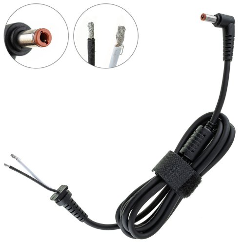 DC-кабель живлення для БЖ Lenovo 120–180W 5.5×2.5мм, 2 жили, L-штекер, 170см Original