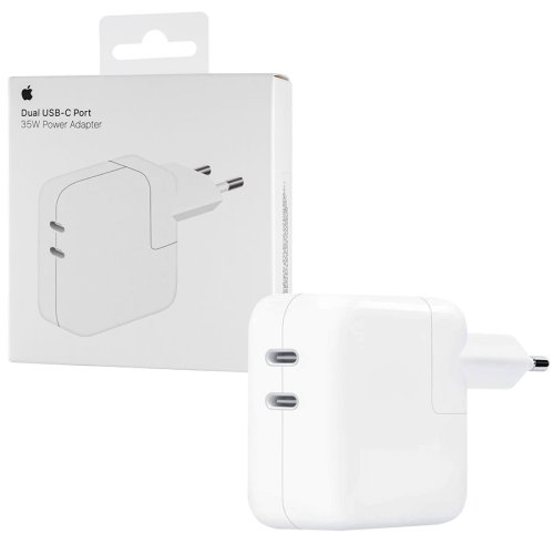 Зарядний пристрій Apple USB‑C 35W Dual Port 3.0A, білий (A2676)