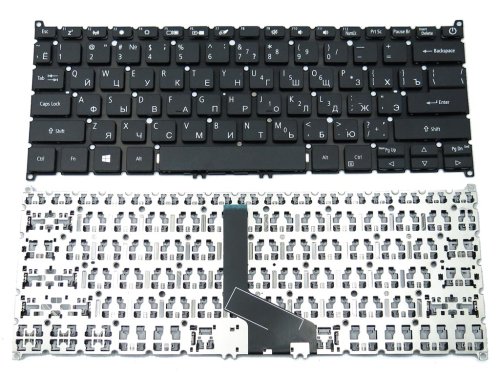 Клавіатура для Acer Swift 3/5 SF314-42/41/52/53/57/57G/59, SF514-52/52T/54G/54T, RU, чорна, без рамки