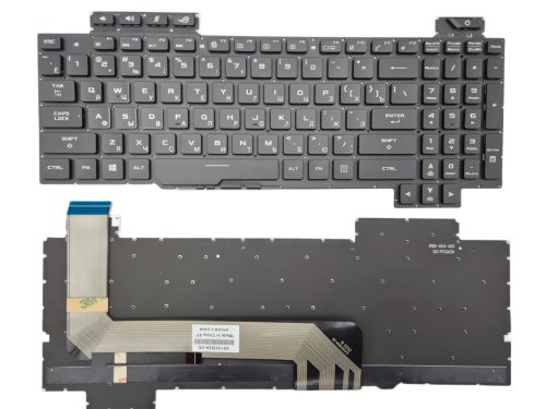 Клавіатура для ASUS ROG GL503/GL503VM/GL503VS/GL503VD/GL503GE, GL703GE/GL703VD/GL703VM, чорна, RGB, RU