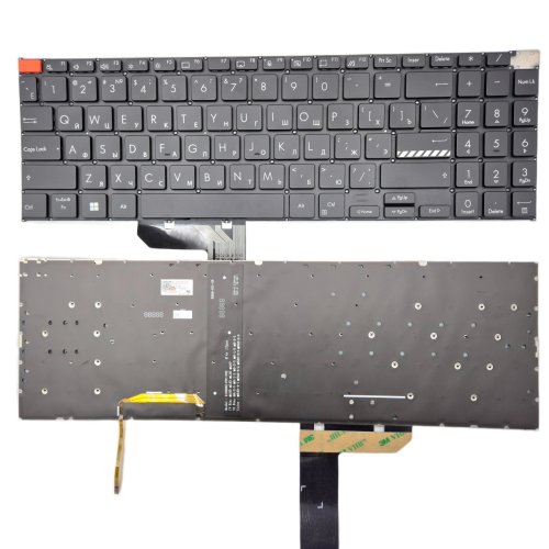 Клавіатура для Asus VivoBook M6501/K6501/K6501Z/K6501ZM, чорна RU, з підсвіткою