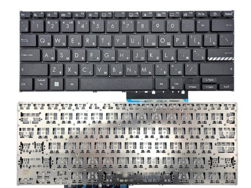 Клавіатура для ASUS X1404/X1404ZA/X1404VA/X1404VAP/M1404, RU, чорна
