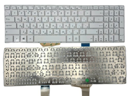 Клавіатура для ASUS X705/X705FD/X705FN/X705MA/X705MB/X705NA/N705/N705FD/X705U/X705UA/X705UQ/X705UV/X705UD/X705UN/X705UF/X705UB, біла RU