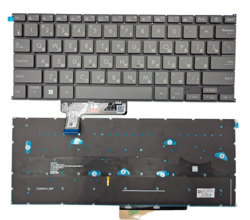 Клавіатура з підсвіткою для ASUS Zenbook UX5304 UX5304VA UX5304UA UX5304MA RU Black Original