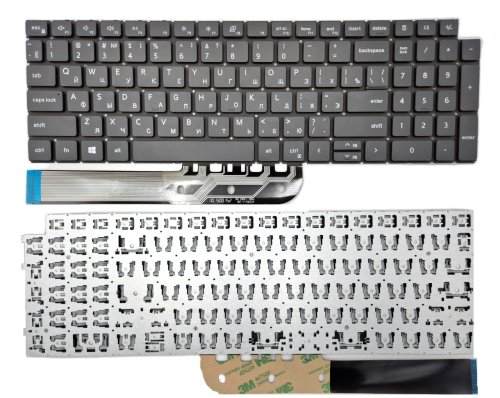 Клавіатура для Dell Inspiron 3511/3515/3510/3520/3530/3535/5515/5510/7510/16 Plus 7610, 0W0FYR, чорна (RU)
