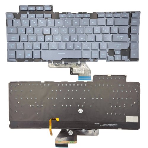 Уцінка! Клавіатура для ASUS GA502G GA502D GA502I GU502G GU502DU GU502GV GU502GW GU502L GU502LU GU502LV GU502LW, Gray, RGB (RU)