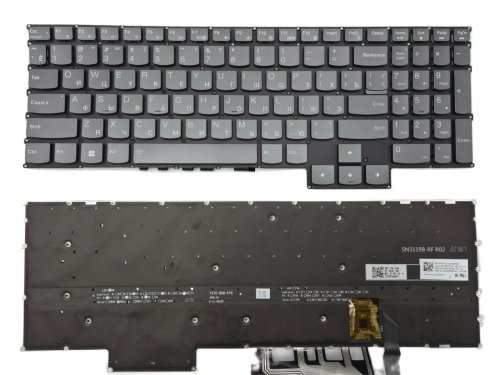 Клавіатура Lenovo Legion 5 15ARH7/15ARH7H/15IAH7/15IAH7H/15ITH6H, Gray RU, RGB, Original
