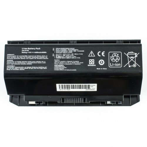 Акумулятор для ноутбука ASUS A42-G750 (G750JS/JW/JH/JM/JS/JZ) 15V 4400mAh 66Wh чорний
