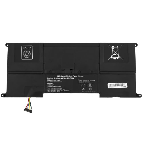 Акумулятор для ноутбука ASUS C23-UX21 (Zenbook UX21A, UX21E) 7.4V 4050mAh чорний