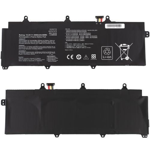 Акумулятор для ноутбука ASUS C41N1712 Zephyrus GX501VI/GX501VIK/GX501VSK 15.4V 3000mAh Black