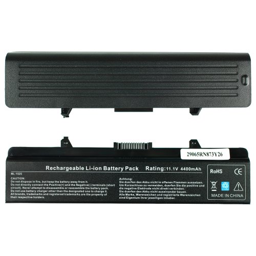 Акумулятор для ноутбука Dell RN873 Inspiron 1440/1525/1526/1545/1546/17/1750 Vostro 500 11.1V 4400mAh чорний