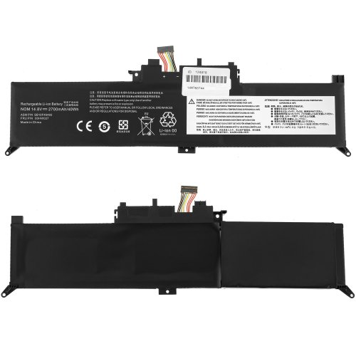 Акумулятор для ноутбука Lenovo 01AV432 ThinkPad Yoga 370, 14.8V 2700mAh 40Wh, чорний