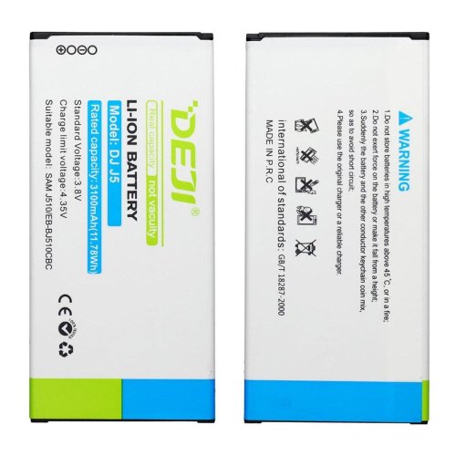 Акумулятор DEJI Samsung EB-BJ510CBC для Galaxy J5 (2016) SM-J510 SM-J5108, 3100 mAh