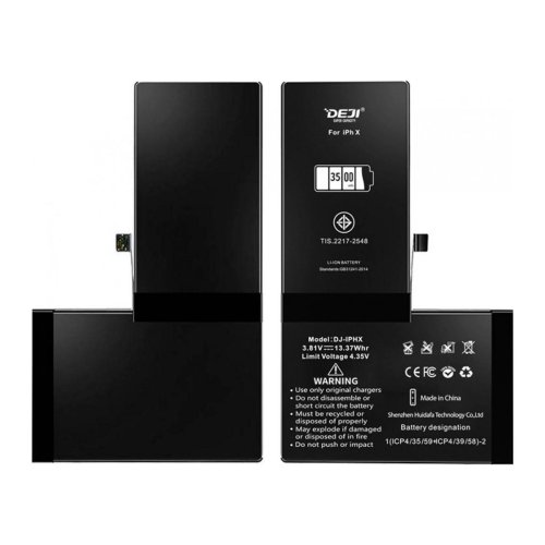 Посилений акумулятор DEJI 3500 mAh для Apple iPhone X (A1902, A1865, A1901)