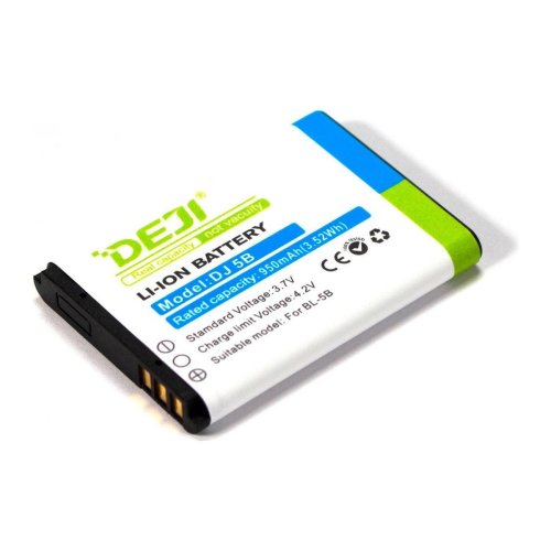 Акумулятор DEJI Nokia BL-5B для 3220 5070 5300 5500 6120, 950 mAh